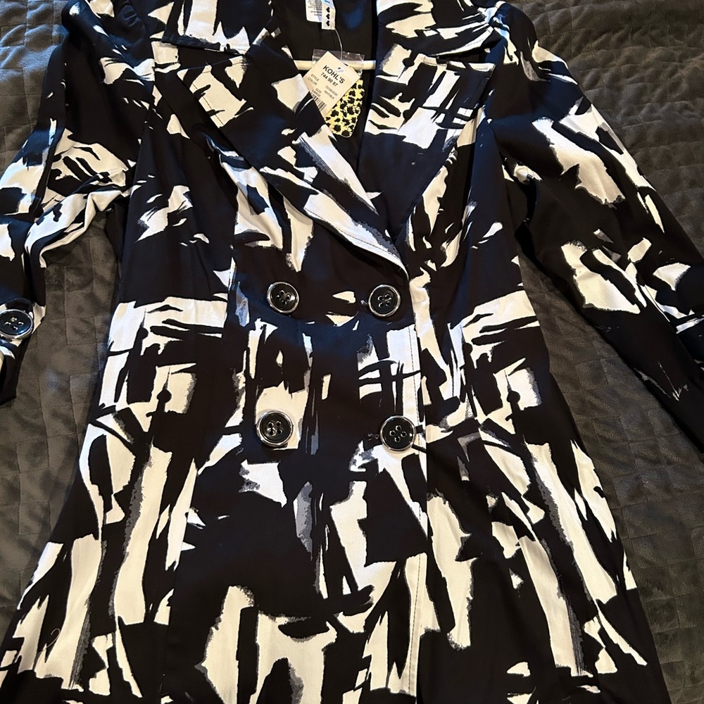 Black and white jacket!